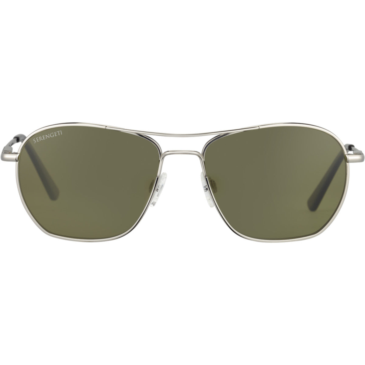 Serengeti Lunger Sunglasses  Shiny Silver Medium, Large