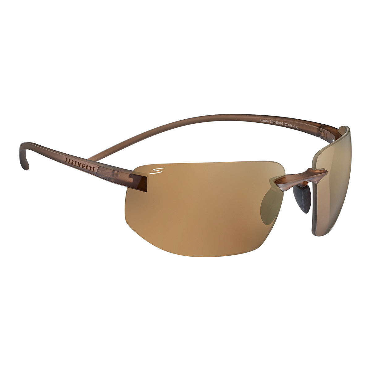 Serengeti Lupton Sunglasses  Matte Crystal Light Brown Medium, Medium-Large