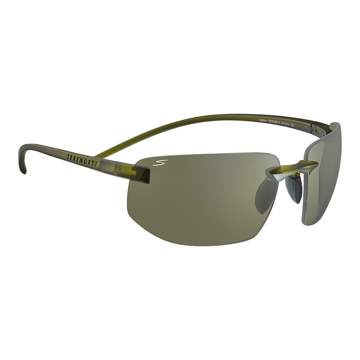 Serengeti Lupton Sunglasses  Matte Khaki Medium, Medium-Large