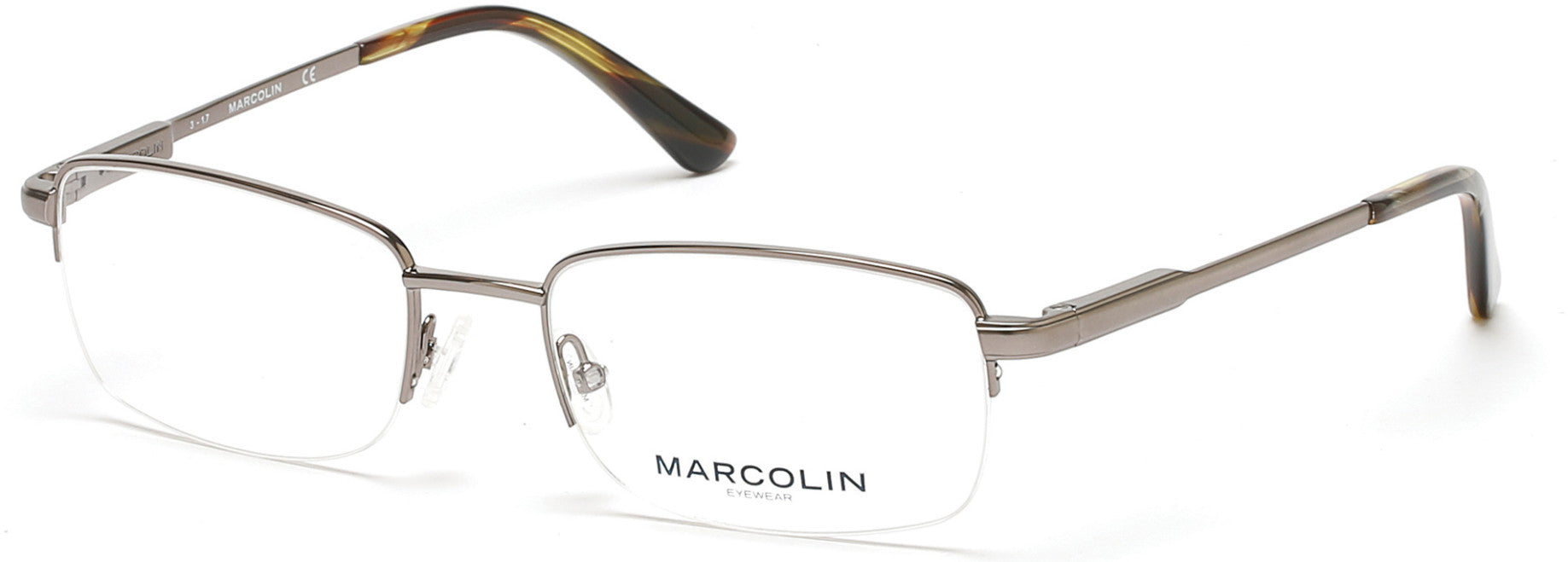 Marcolin MA3002 Eyeglasses 008-008 - Shiny Gunmetal