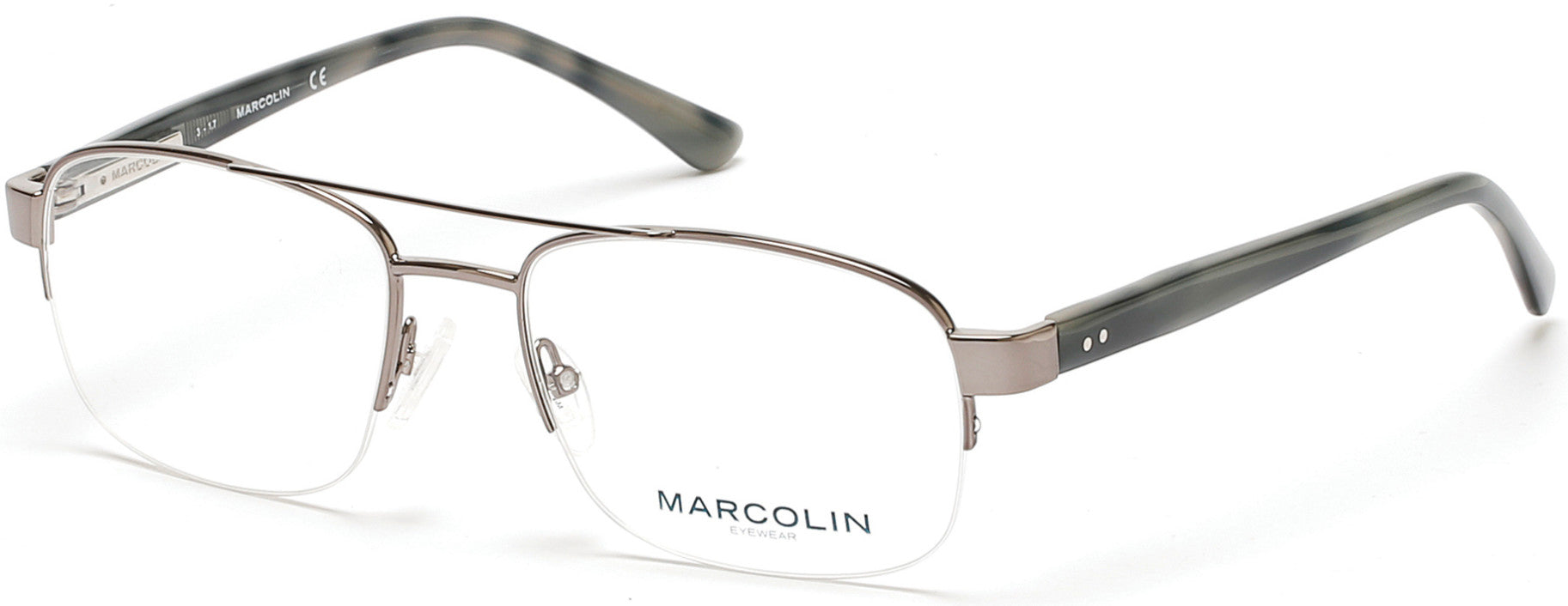 Marcolin MA3009 Eyeglasses 008-008 - Shiny Gunmetal