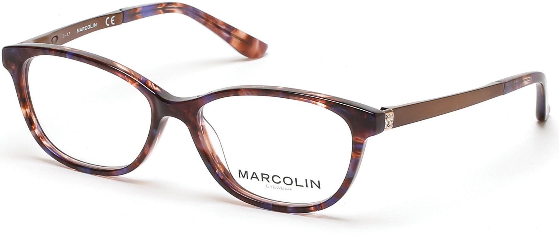 Marcolin MA5010 Eyeglasses 047-047 - Light Brown