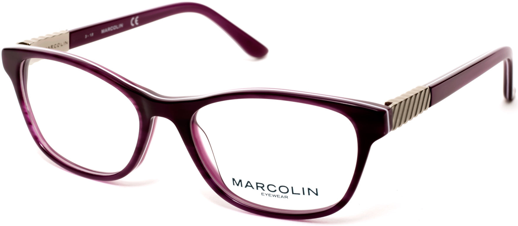 Marcolin MA5016 Geometric Eyeglasses 083-083 - Violet