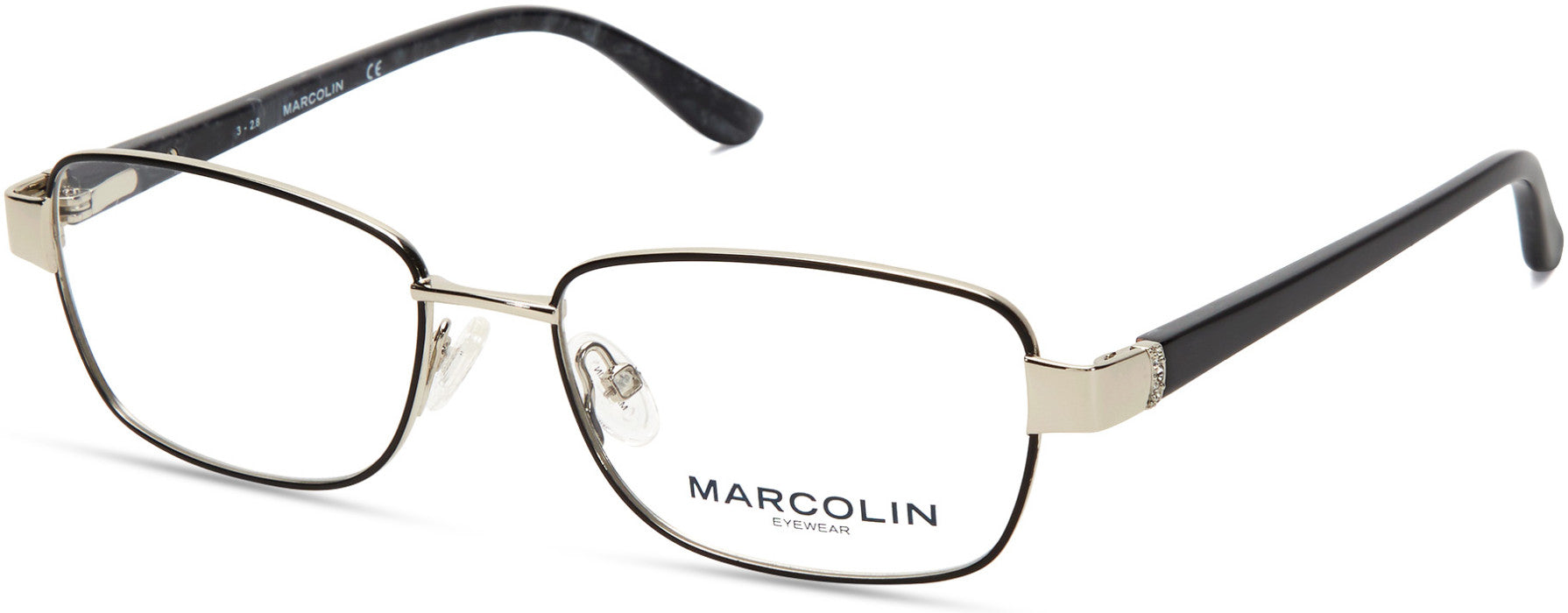 Marcolin MA5018 Geometric Eyeglasses 005-005 - Black