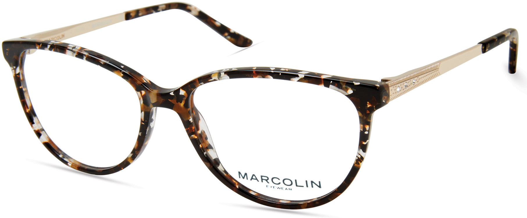 Marcolin MA5019 Square Eyeglasses 056-056 - Havana