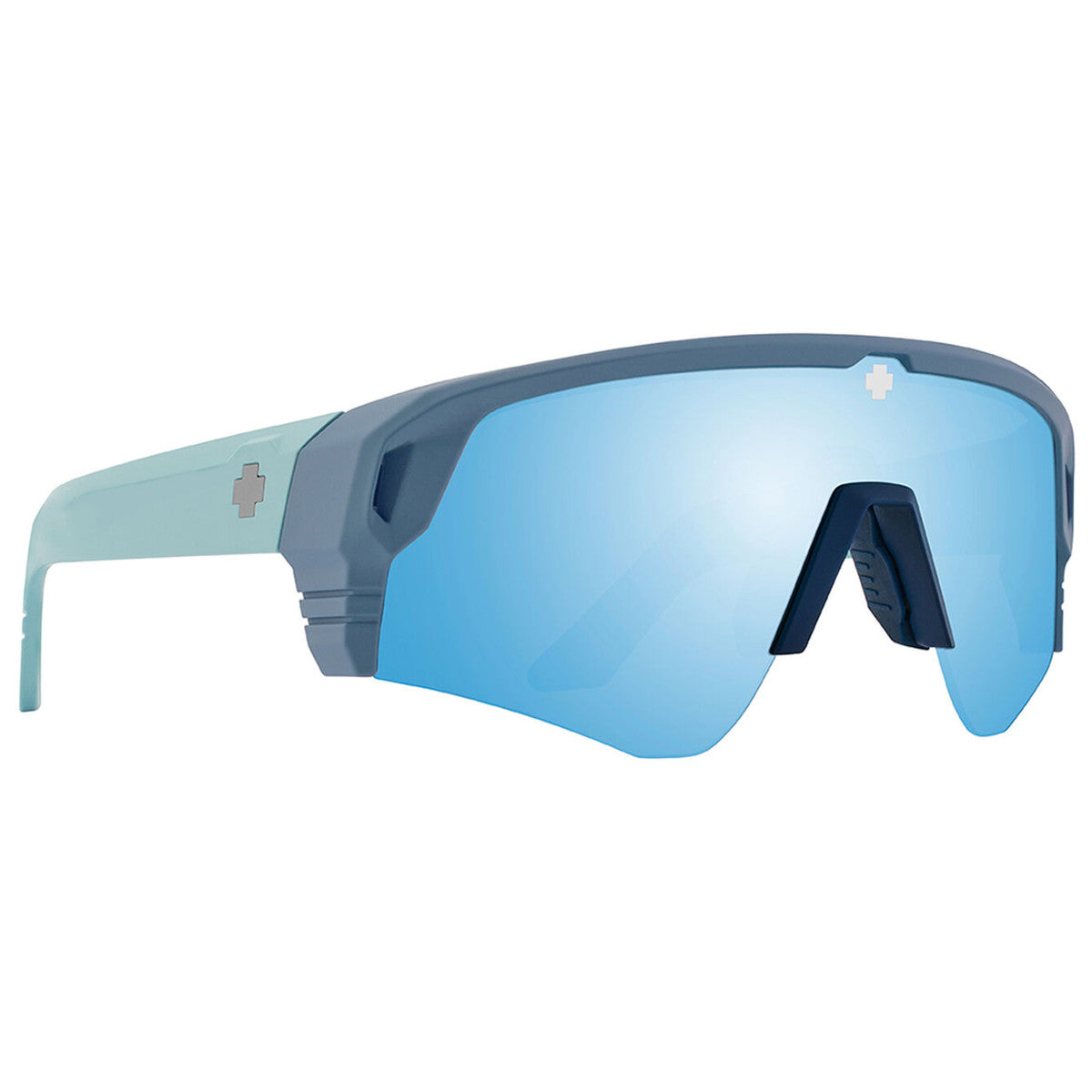 Spy Monolith Speed Sunglasses  Matte Slate Blue Soft Blue Large L-XL 57-60