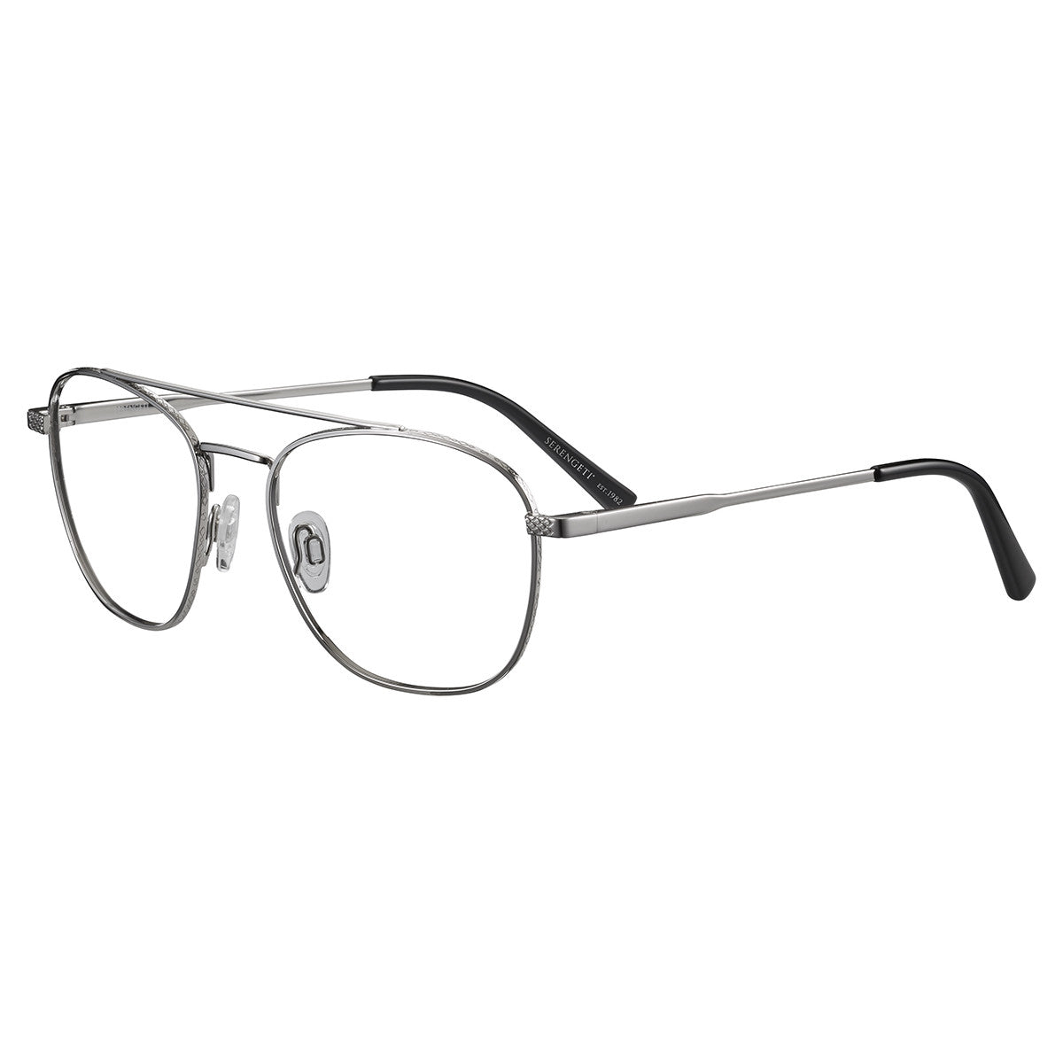 Serengeti Miles Optic Eyeglasses  Shiny Silver Medium