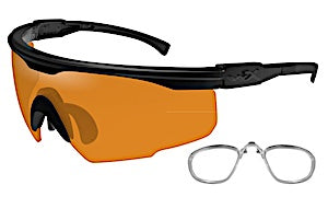 Wiley X PT-1 Semi Rimless Sunglasses  Matte Black 44-25-120