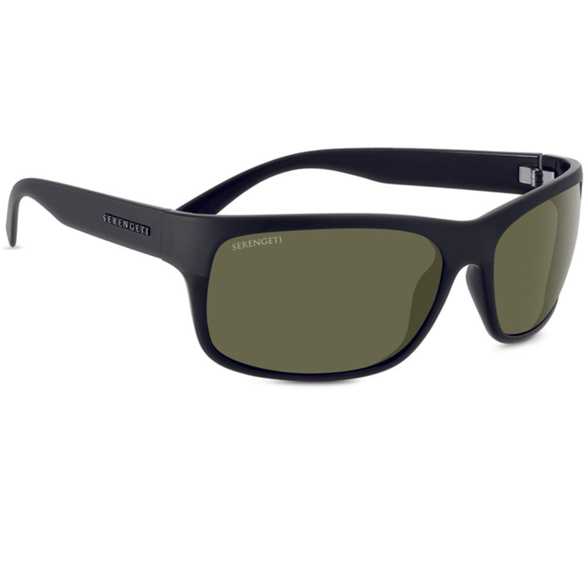 Serengeti Pistoia Sunglasses  Black Matte Shiny Medium, Large