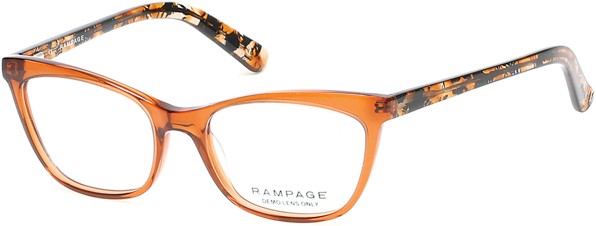 Rampage Geometric RA0198 Eyeglasses 047-047 - Light Brown/other