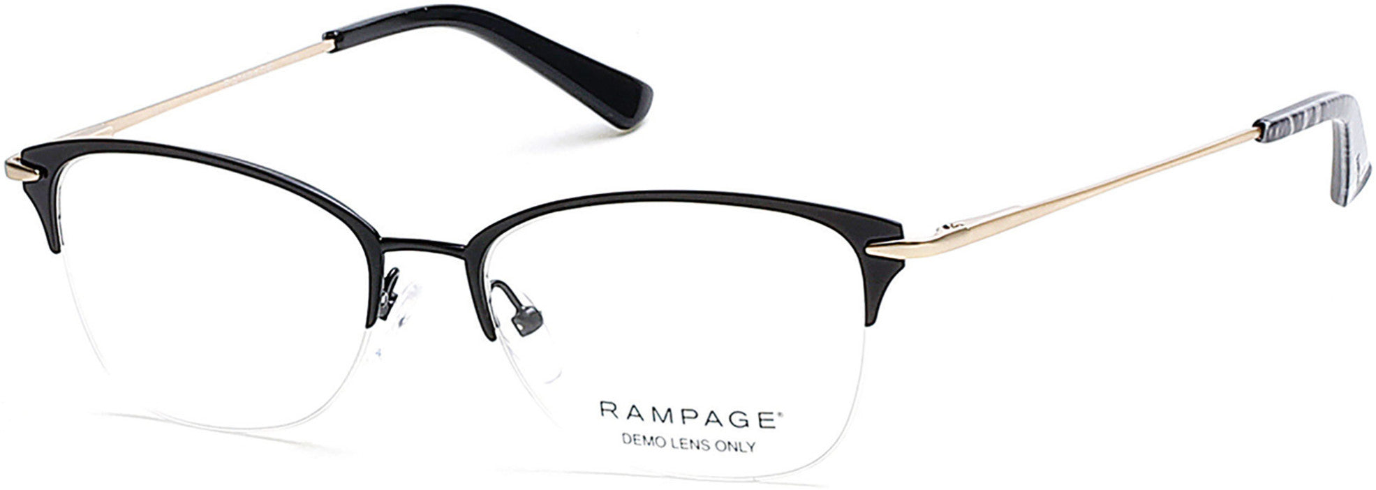 Rampage Round RA0202 Eyeglasses 002-002 - Matte Black