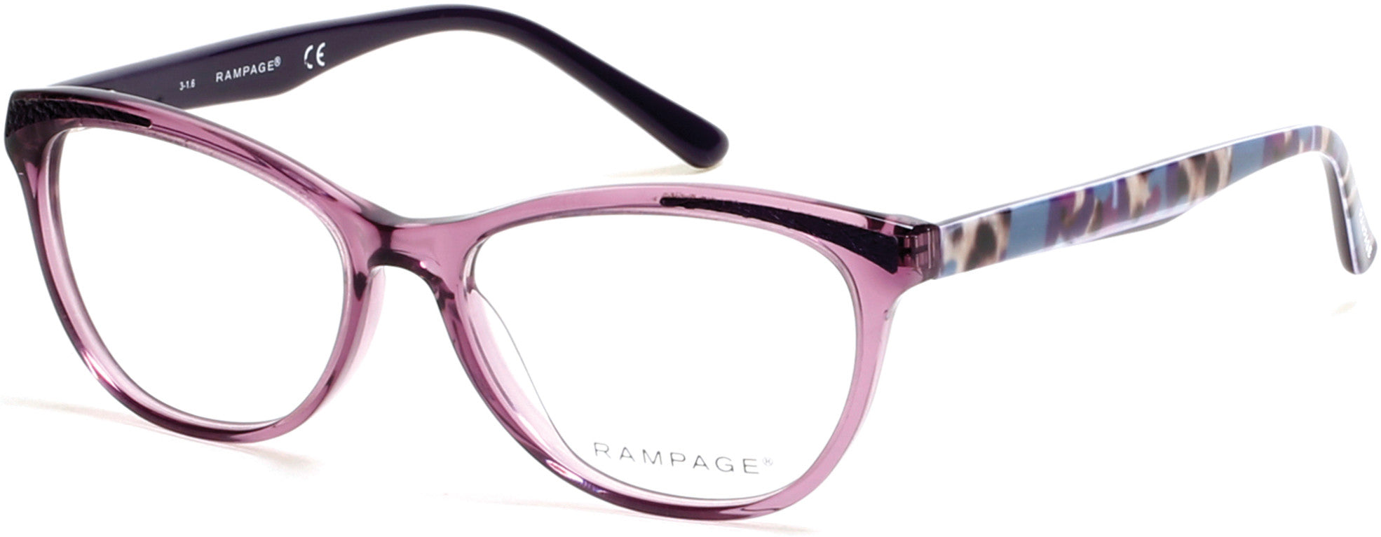 Rampage Cat RA0205 Eyeglasses 081-081 - Shiny Violet