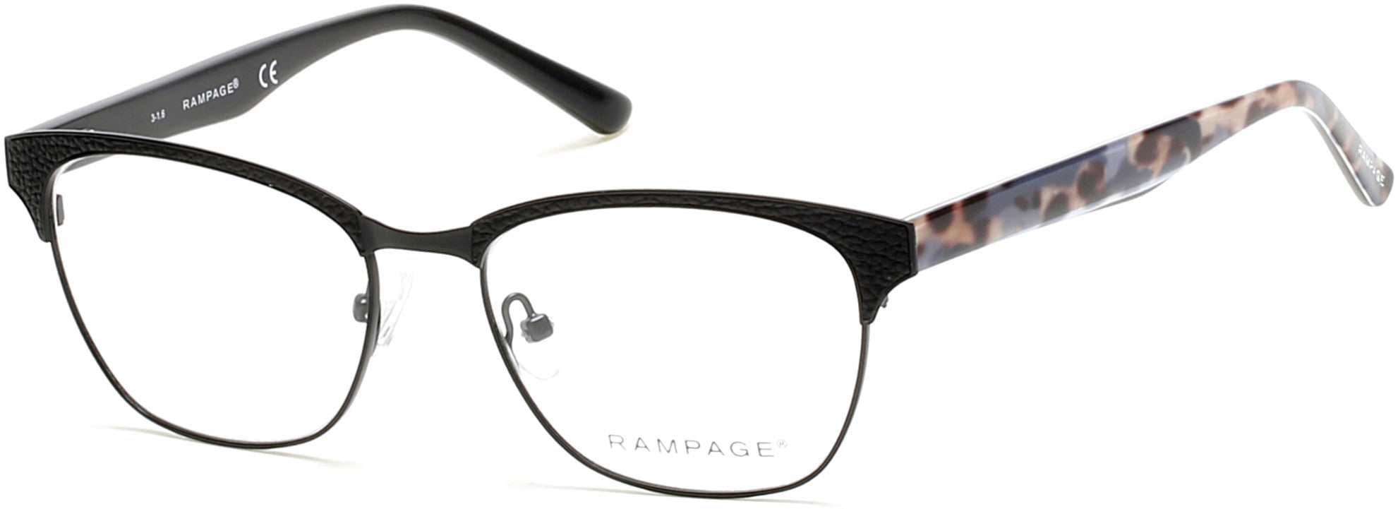 Rampage Geometric RA0206 Eyeglasses 002-002 - Matte Black