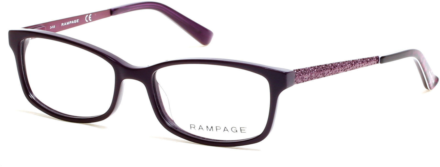 Rampage Geometric RA0207 Eyeglasses 081-081 - Shiny Violet