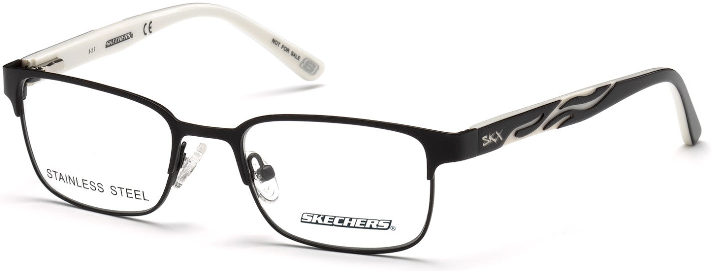 Skechers SE1151 Geometric Eyeglasses 002-002 - Matte Black