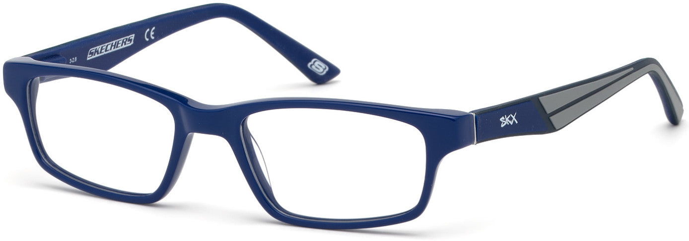Skechers SE1161 Rectangular Eyeglasses 090-090 - Shiny Blue