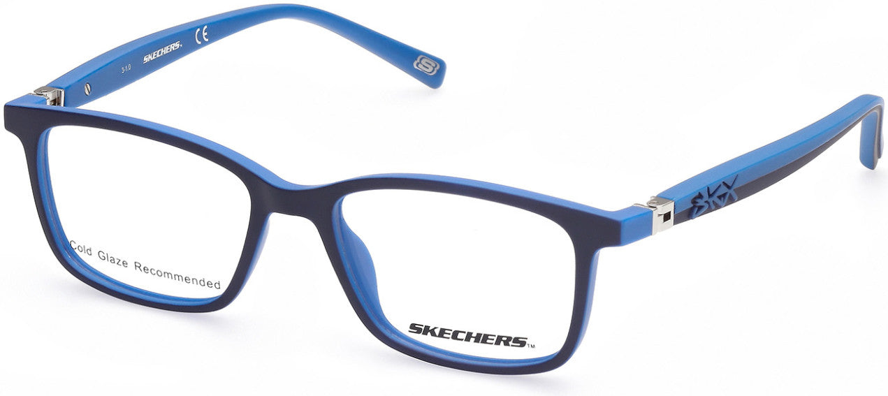 Skechers SE1173 Rectangular Eyeglasses 091-091 - Matte Blue
