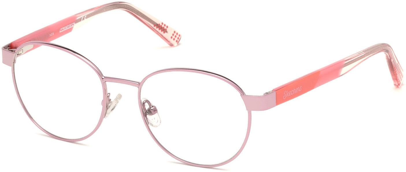 Skechers SE1641 Round Eyeglasses 072-072 - Shiny Pink