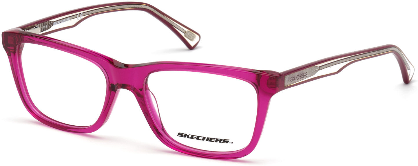 Skechers SE1644 Rectangular Eyeglasses 081-081 - Shiny Violet