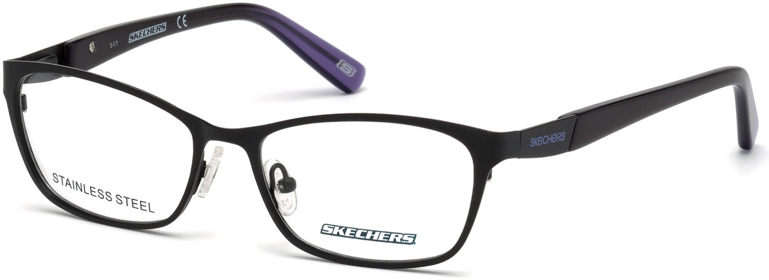 Skechers SE2134 Rectangular Eyeglasses 005-005 - Black