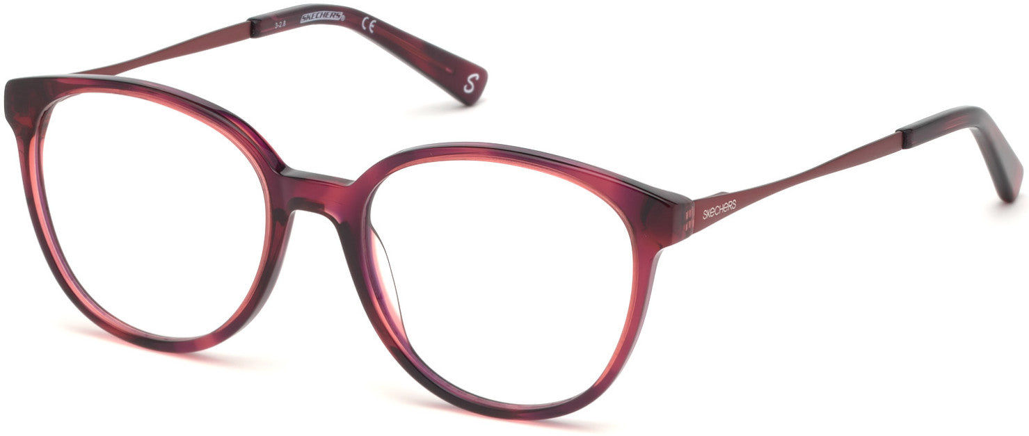Skechers SE2143 Round Eyeglasses 068-068 - Red