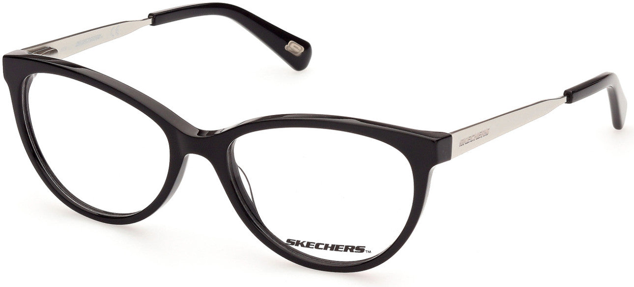Skechers SE2169 Cat Eyeglasses 001-001 - Shiny Black
