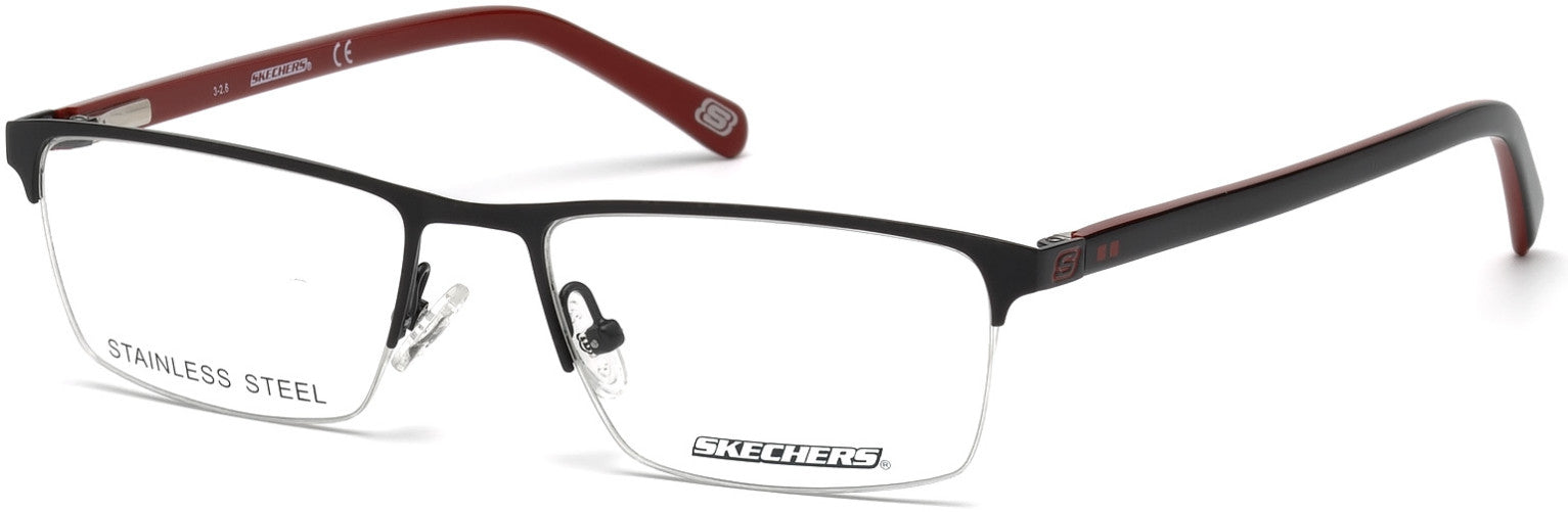 Skechers SE3195 Geometric Eyeglasses 002-002 - Matte Black