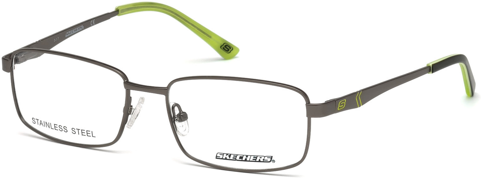 Skechers SE3211 Square Eyeglasses 009-009 - Matte Gunmetal