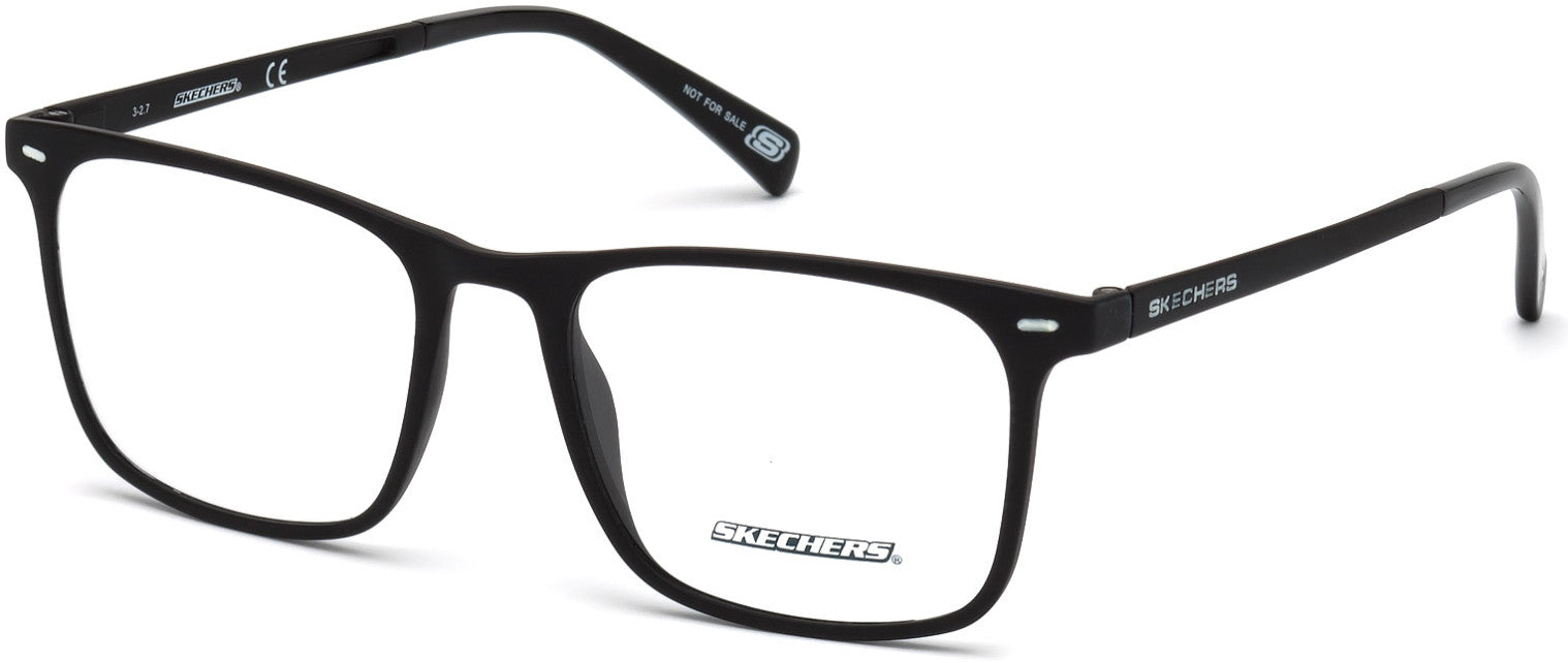 Skechers SE3216 Geometric Eyeglasses 002-002 - Matte Black