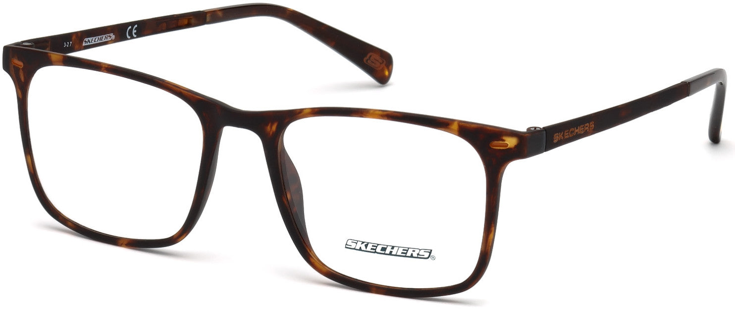 Skechers SE3216 Geometric Eyeglasses 052-052 - Dark Havana