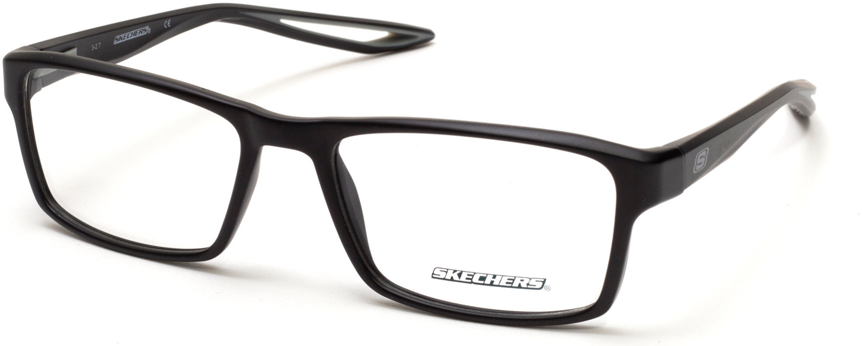 Skechers SE3223 Geometric Eyeglasses 005-005 - Black