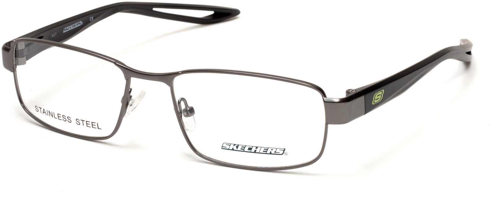 Skechers SE3224 Geometric Eyeglasses 009-009 - Matte Gunmetal