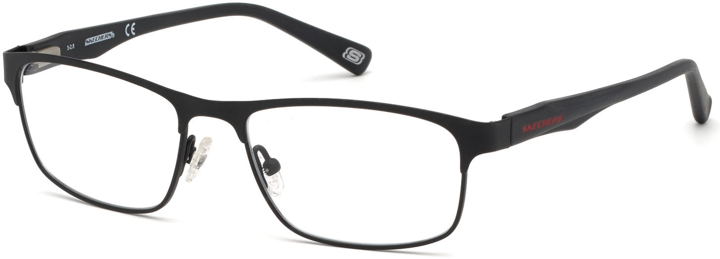 Skechers SE3230 Rectangular Eyeglasses 002-002 - Matte Black