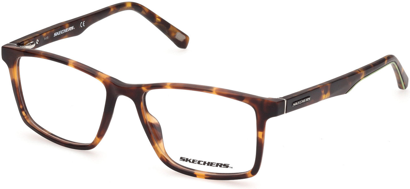 Skechers SE3301 Pilot Eyeglasses 052-052 - Dark Havana
