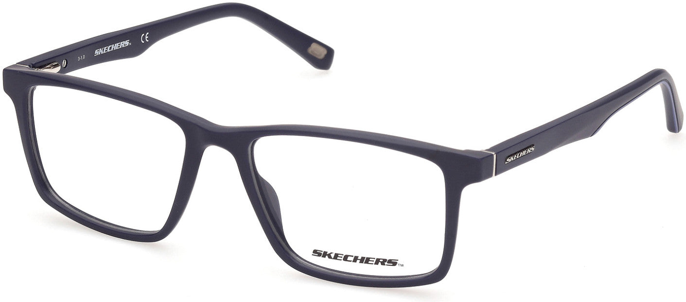 Skechers SE3301 Pilot Eyeglasses 091-091 - Matte Blue