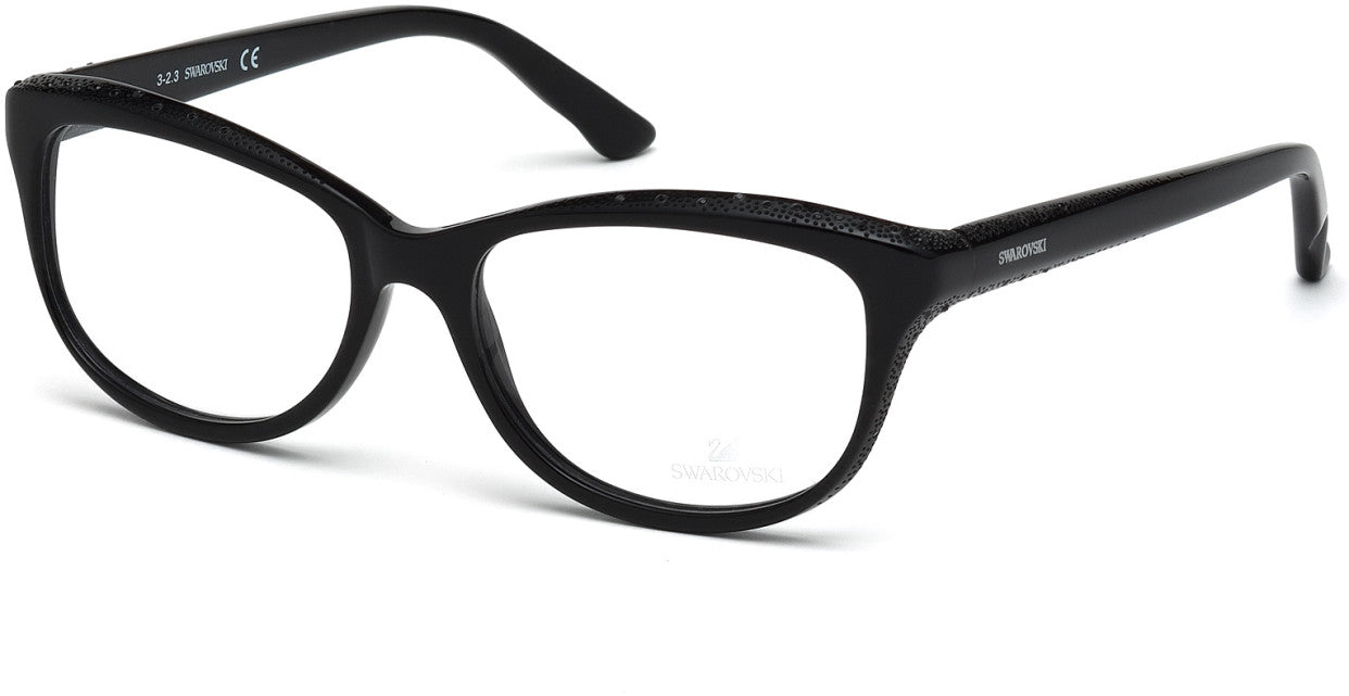 Swarovski SK5100 Dame Cat Eyeglasses 001-001 - Shiny Black