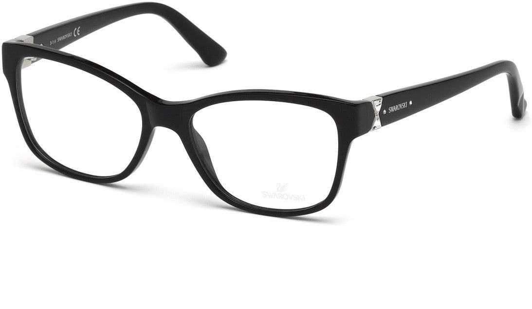 Swarovski SK5115 Erica Geometric Eyeglasses 001-001 - Shiny Black