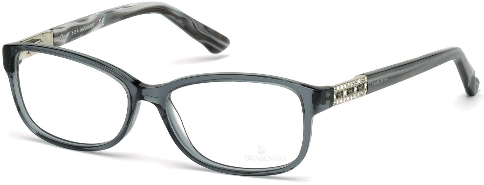 Swarovski SK5155 Foxy Rectangular Eyeglasses 020-020 - Grey