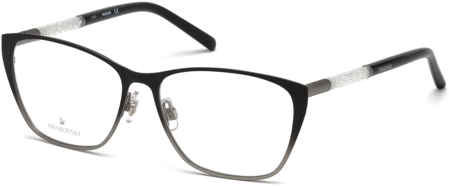 Swarovski SK5212 Square Eyeglasses 005-005 - Black/other