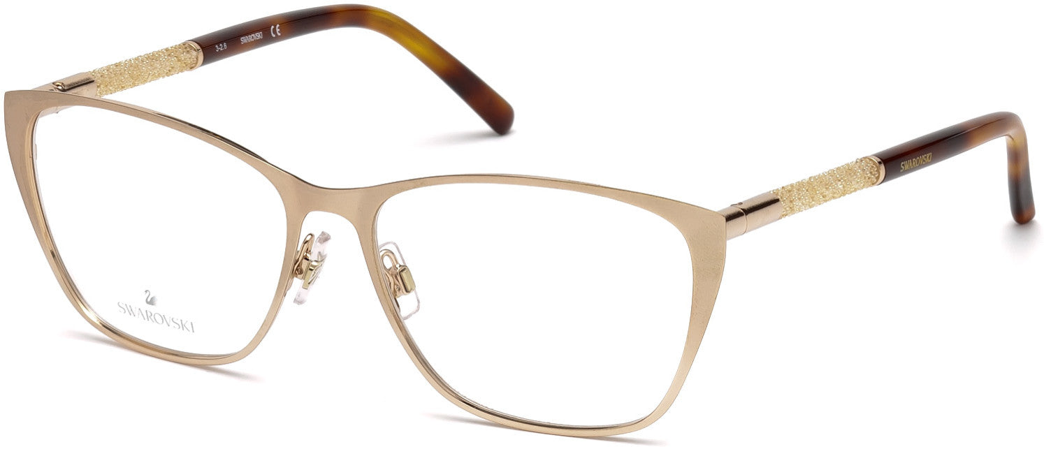 Swarovski SK5212 Square Eyeglasses 033-033 - Gold/other