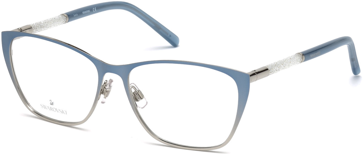 Swarovski SK5212 Square Eyeglasses 092-092 - Blue/other