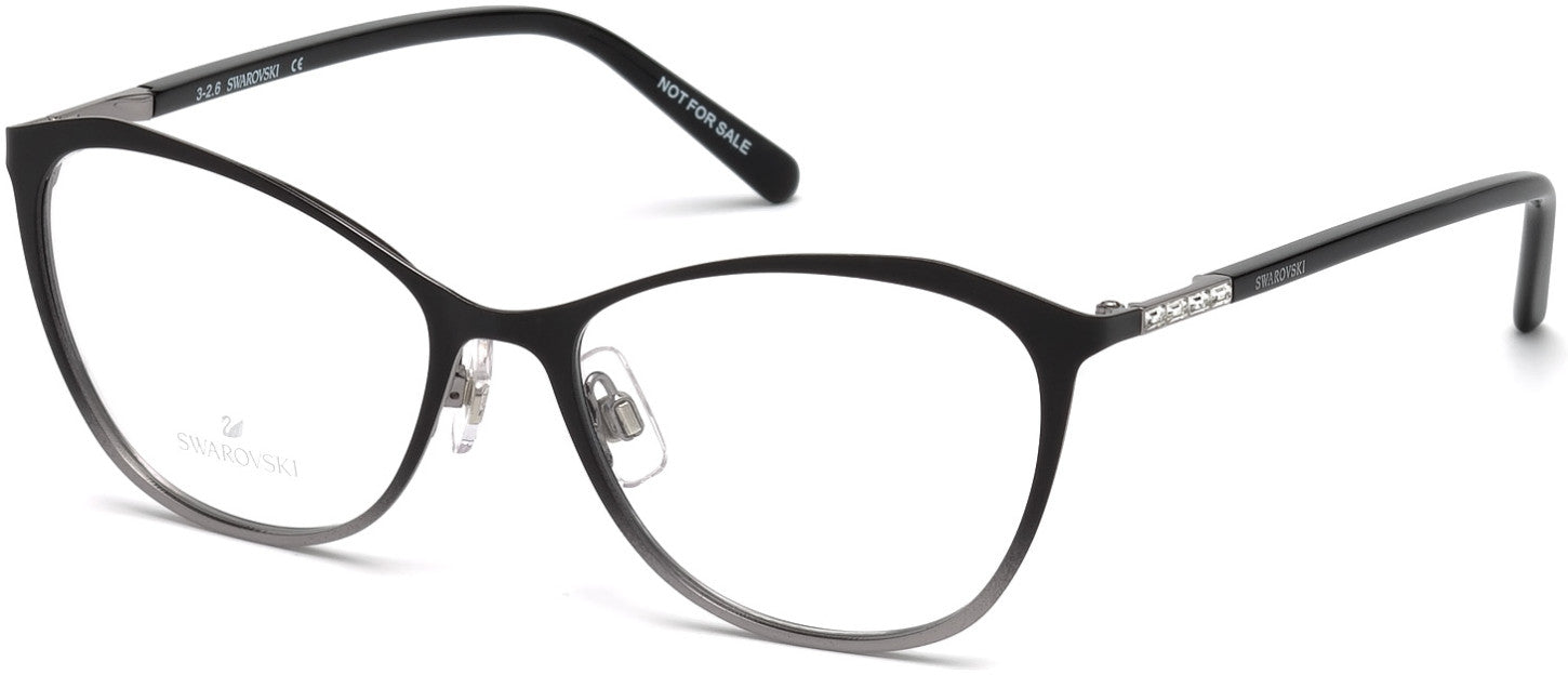 Swarovski SK5222 Cat Eyeglasses 005-005 - Black