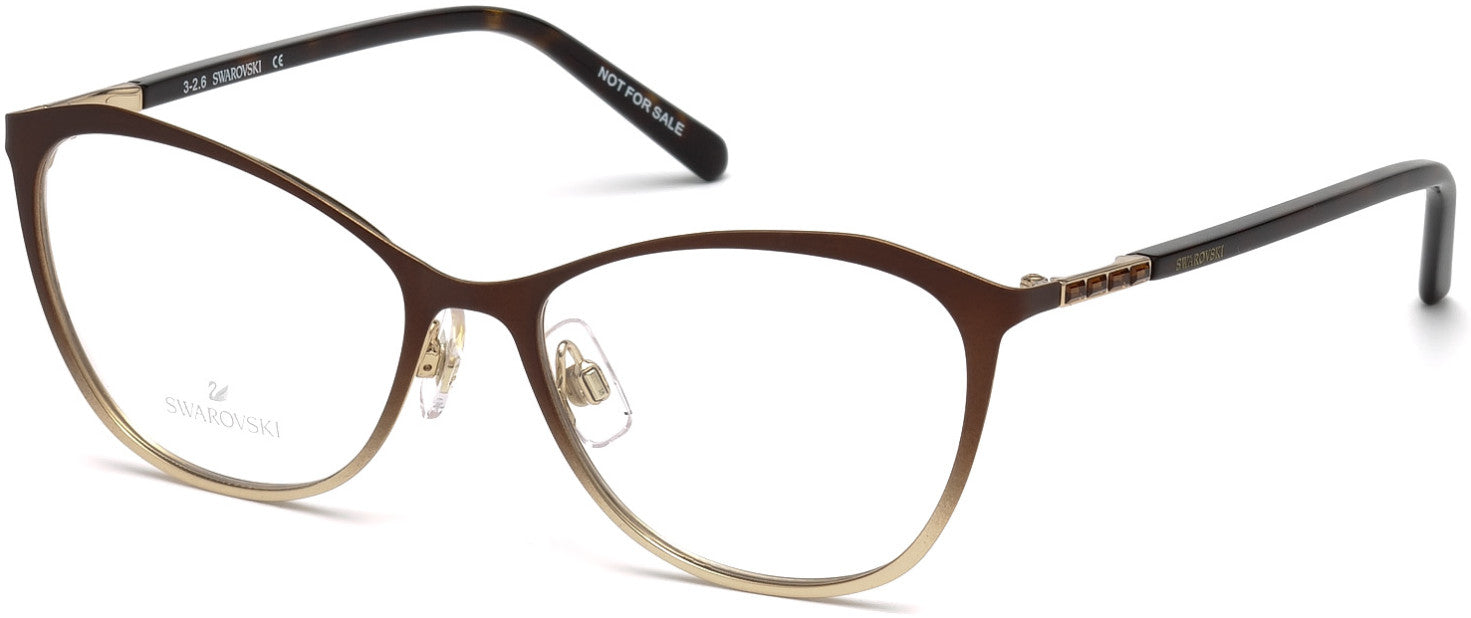 Swarovski SK5222 Cat Eyeglasses 050-050 - Dark Brown