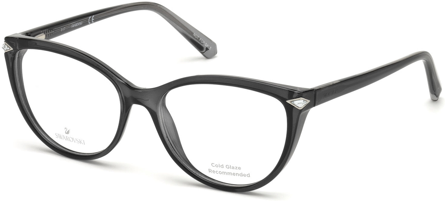 Swarovski SK5245 Cat Eyeglasses 001-001 - Shiny Black