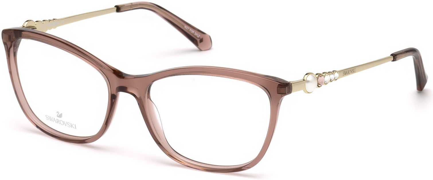 Swarovski SK5276 Square Eyeglasses 072-072 - Shiny Pink
