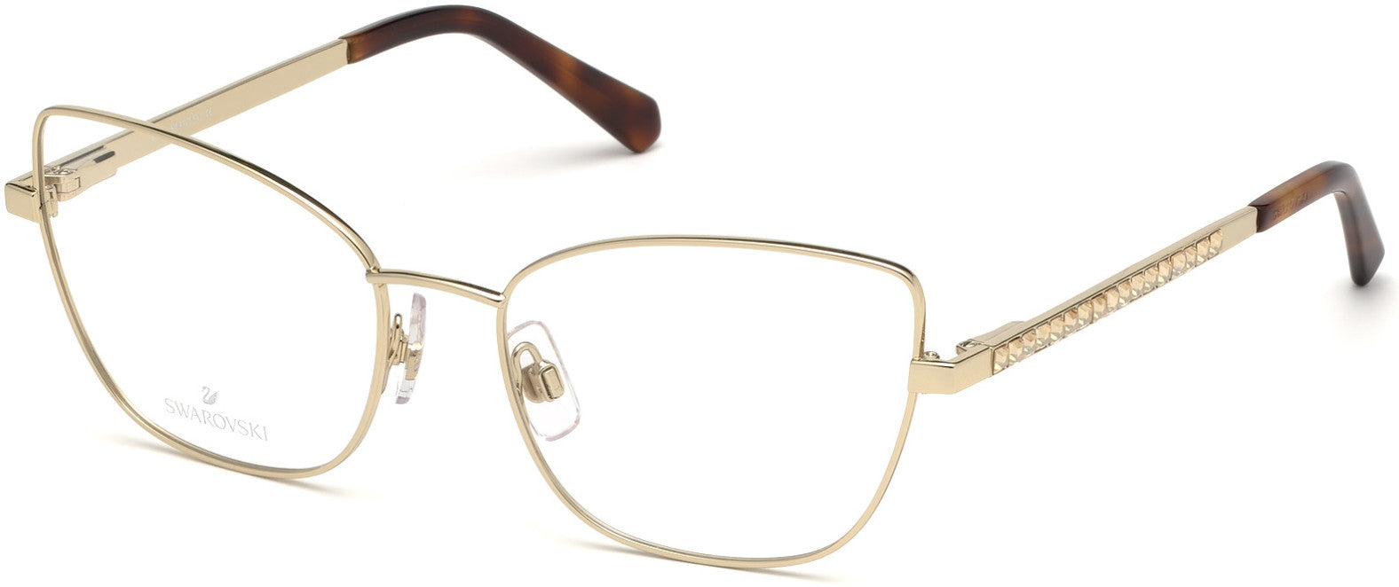 Swarovski SK5287 Butterfly Eyeglasses 032-032 - Pale Gold