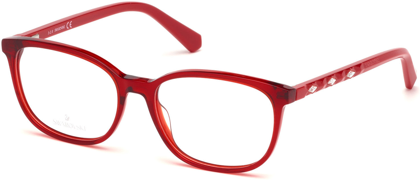 Swarovski SK5300-F Square Eyeglasses 066-066 - Shiny Red