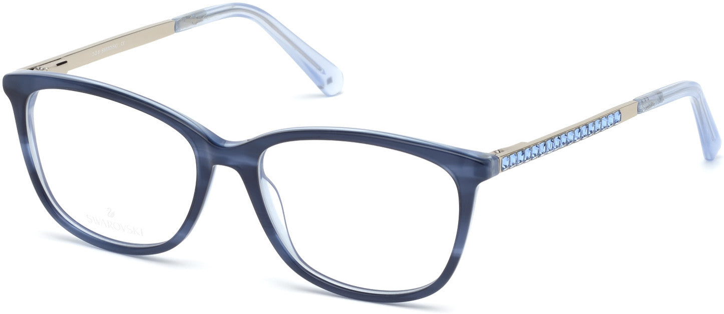 Swarovski SK5308-F Square Eyeglasses 092-092 - Blue