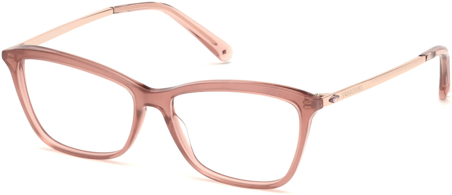 Swarovski SK5314-F Rectangular Eyeglasses 074-074 - Pink 