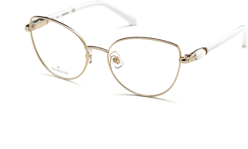 Swarovski SK5340 Cat Eyeglasses 032-032 - Pale Gold